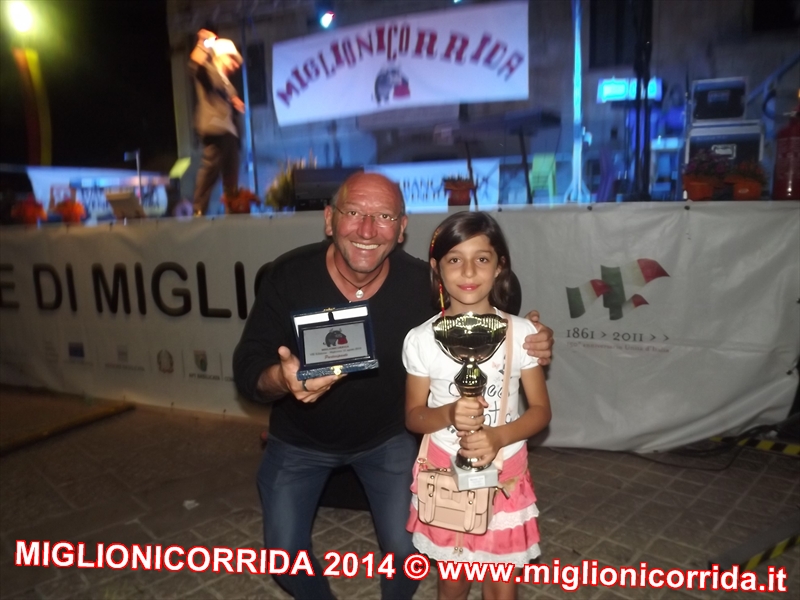 8ª Edizione della MIGLIONICORRIDA 2014 - Primo Classificato Marianna Longo e Giuseppe Ventura 