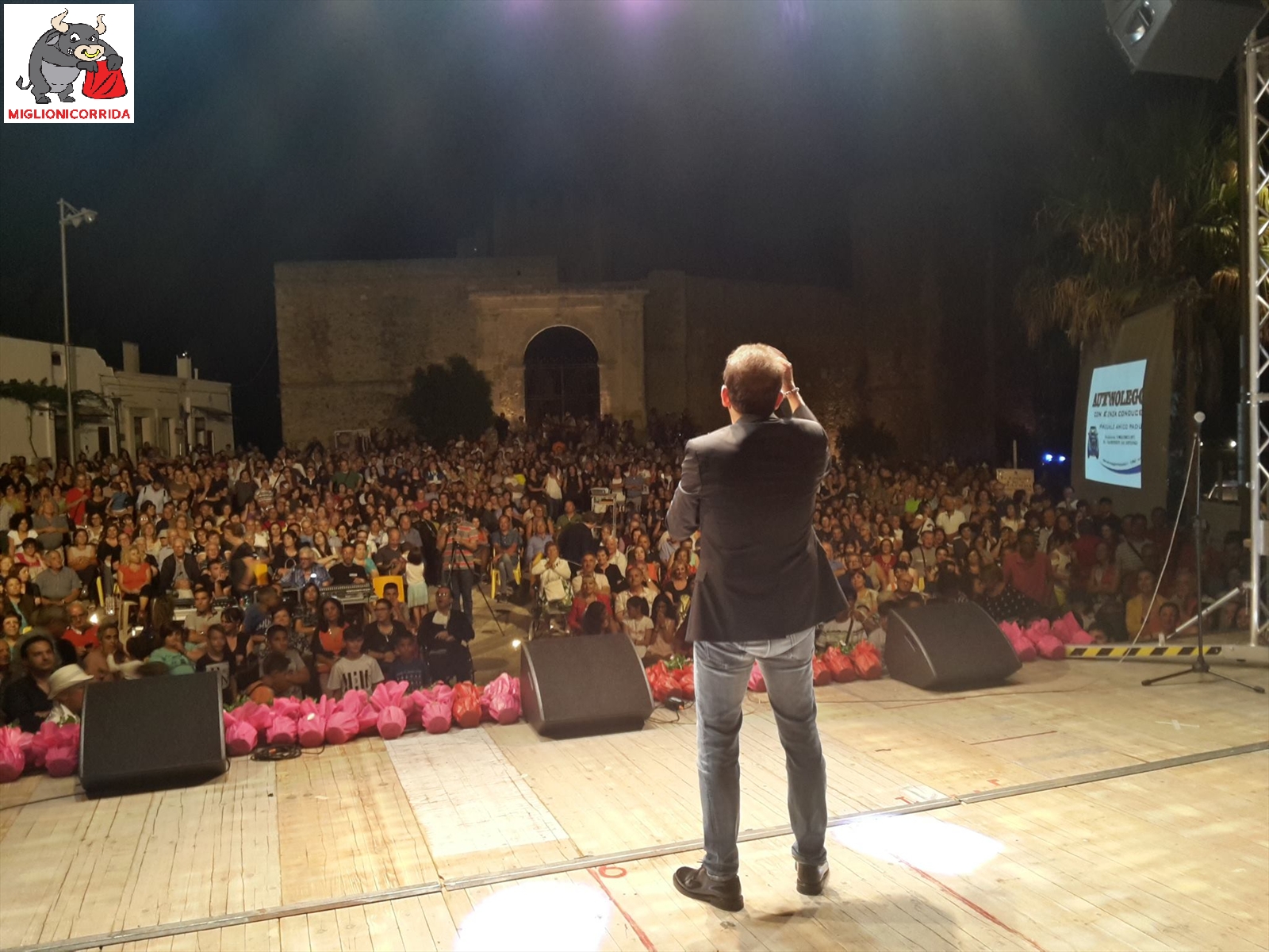 UCCIO DE SANTIS del Mud alla Serata MIGLIONICORRIDA DODICESIMA EDIZIONE a Miglionico (MT)  8 Agosto 2018 ore 21 