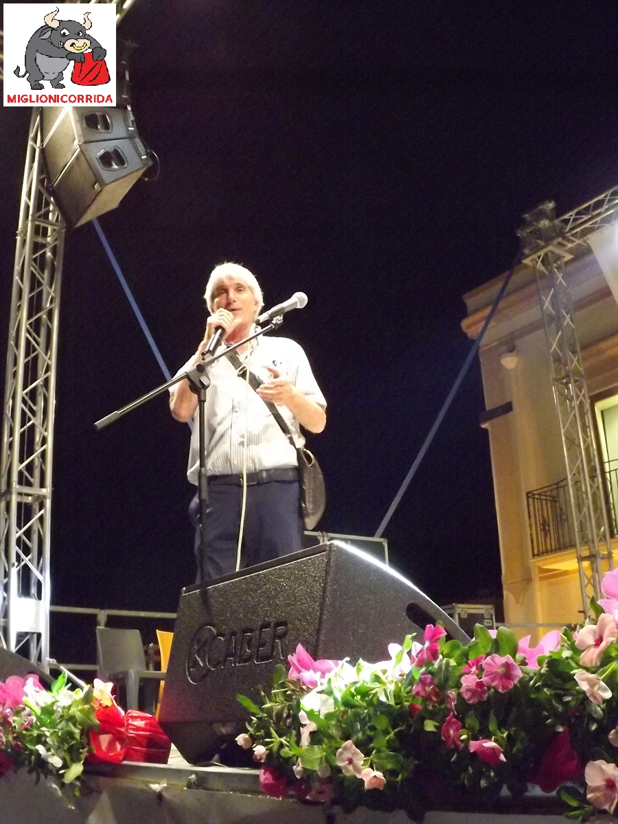 Emanuele Salerno direttore artistico della DODICESIMA Edizione della MIGLIONICORRIDA 2018 a Miglionico (MT) 