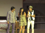 L'esibizione di Jerry al MIGLIONICORRIDA 2011 con la presentatrice Sabrina e la guida del direttore artistico Emanuele Salerno