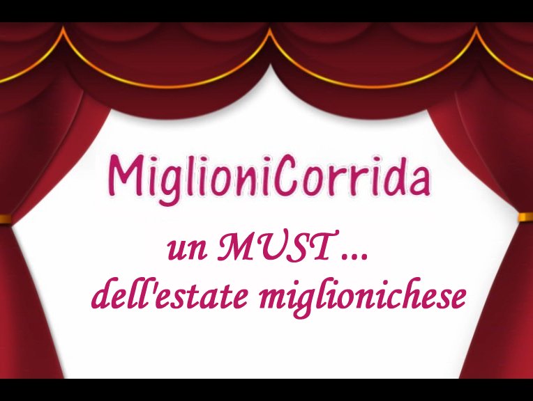 La Sigla del MIGLIONICORRIDA 2011 con la presentatrice Sabrina e Maria Piccinni e la guida del direttore artistico Emanuele Salerno