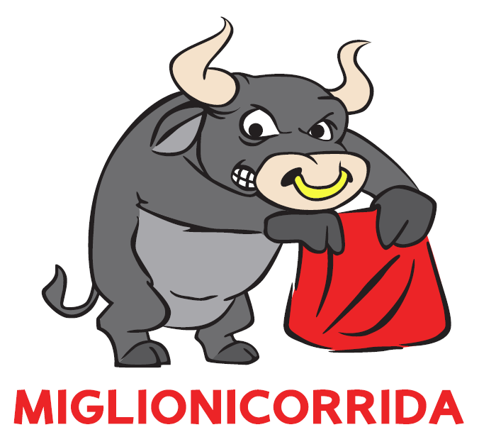 Logo della MIGLIONICORRIDA realizzato da Vincent Perrone - ICreative  ----  Alla corrida di Miglionico esibizioni di cantanti cabarettisti imitatori e tanto divertimento ...mettendosi in gioco.