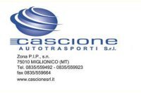 Autotrasporti CASCIONE SRL di Pasquale Cascione a MIGLIONICO MT